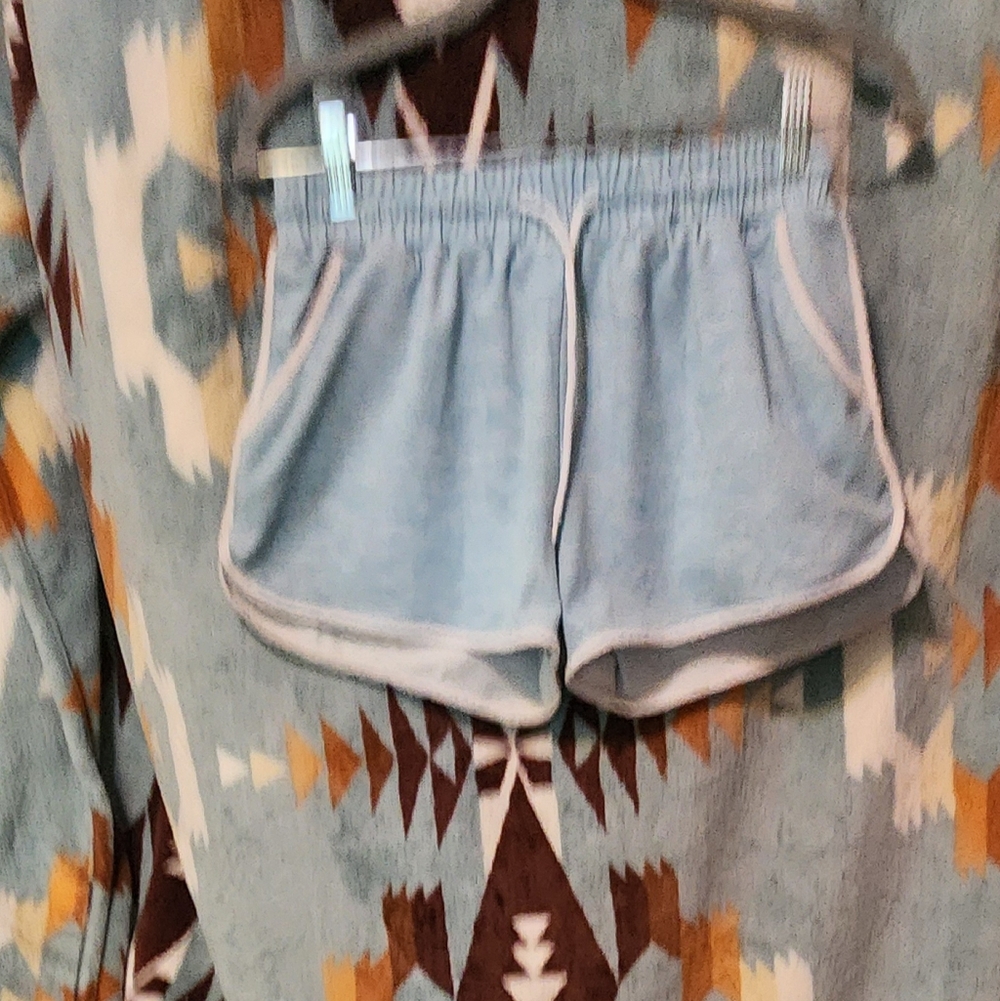 Shosho Light Blue Athletic Shorts